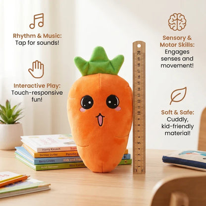 Interactive Fruit Plush Toy for Kids – Sensory Rhythm & Music Toy 🎵