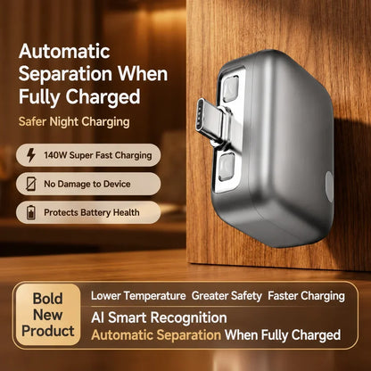 140W Fast Charger Separator, Auto Disconnect Charging Adapter
