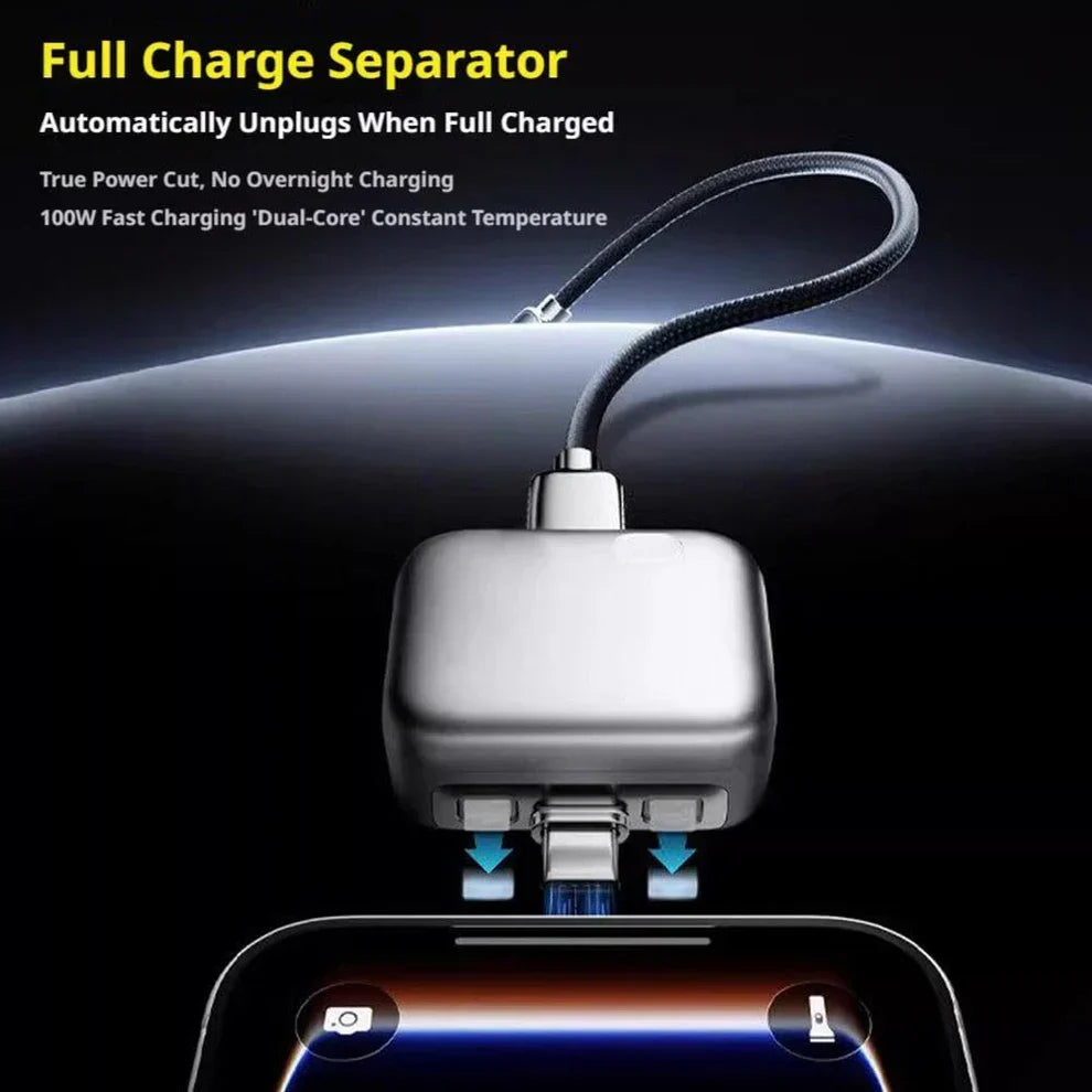 140W Fast Charger Separator, Auto Disconnect Charging Adapter
