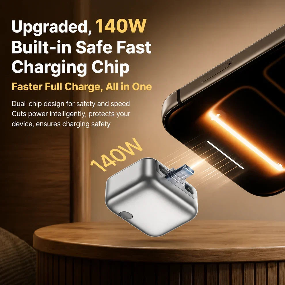 140W Fast Charger Separator, Auto Disconnect Charging Adapter