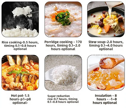 Portable Multi-Function Double-Pot Steam Cooker