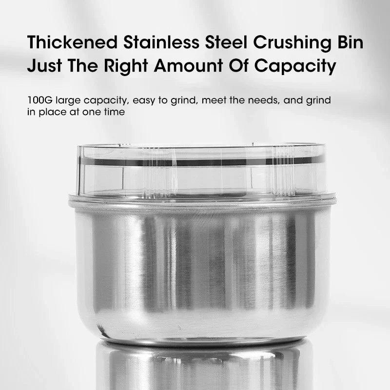 Stainless Steel Coffee Grinder - Buy 1 Get 1 Free - Free Delivery