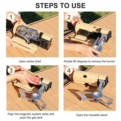 🎁 Today Promotion - 𝐄𝐚𝐬𝐲𝐇𝐢𝐤𝐞™ - Portable Outdoor Gas Stove For Camping & Hiking